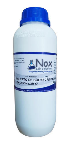 Acetato De Sódio Cristal 500g