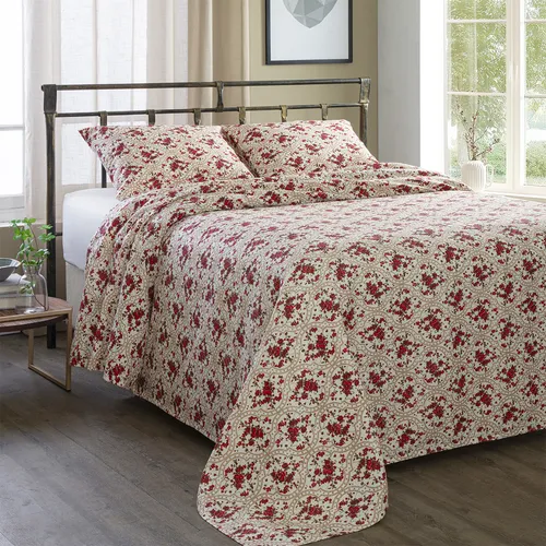 comprar Colcha Piquet Cama Casal Queen Cobre Leito Com 3 Peças