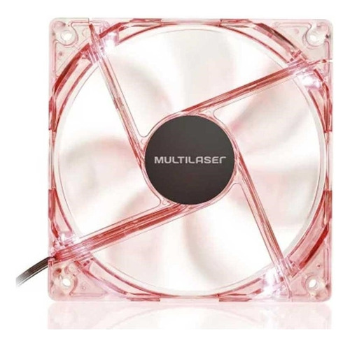 Cooler Fan Multilaser 12x12 Cm C/ Led Vermelho - Ga136