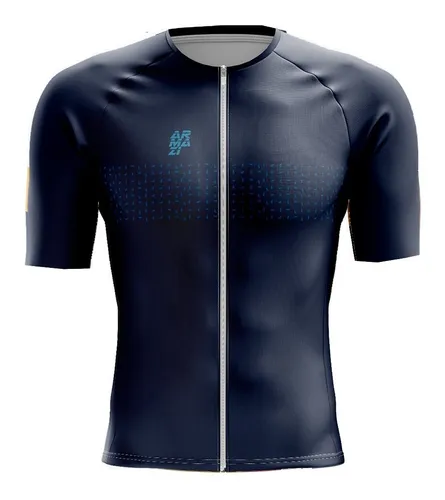 Jerseys Ciclismo Ruta Mtb Hombre Manga Corta Azul Armazi