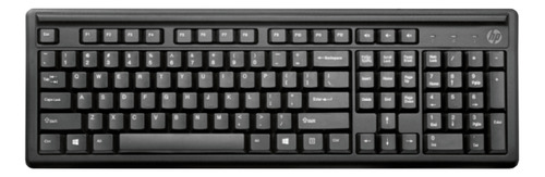 Teclado HP 100 QWERTY inglés US color negro