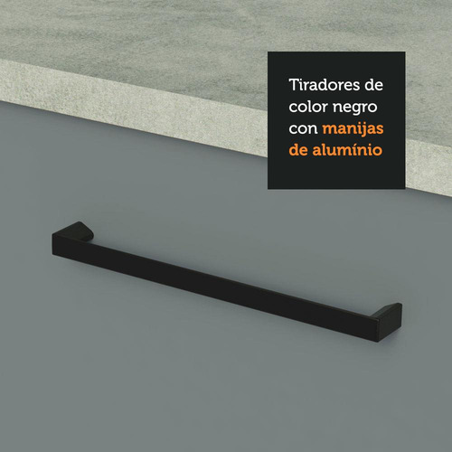 Madesa Agata Cocina Completa 180002 C Armá Balc S Color Blanco y Gris Bci Top