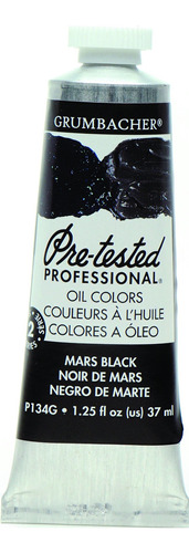 Grumbacher Precomprobado Aceite Paint8, Negro De Marte
