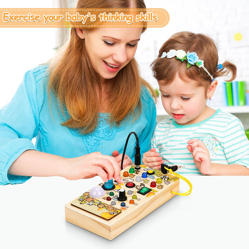 Tablero Ocupado Con 8 Interruptores Led Juguete Sensorial