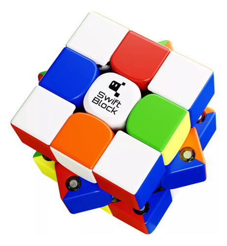 Lictin GAN Swift Block Cubo de Velocidad Magnético 3x3 48 Cápsulas Magnéticas sin Pegatinas para Niños Principiantes y Avanzados 355S Blanco