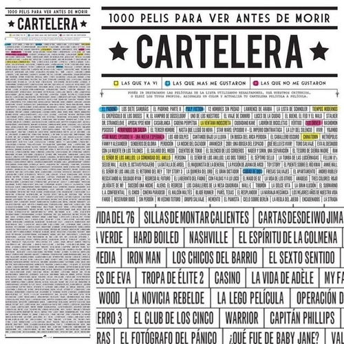 Poster 1000 Pelis Para Ver Antes De Morir - Cartelera - Cine