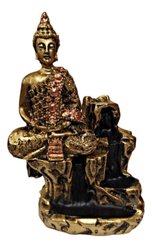 Incensario Cascata Cascata Pedra Buda Hindu Meditando Zen 1