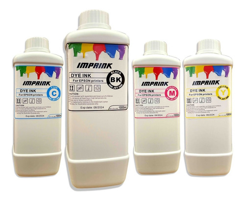 Tinta Dye 1lt Para Epson Ecotank Premium. Envio Gratis X 3lt