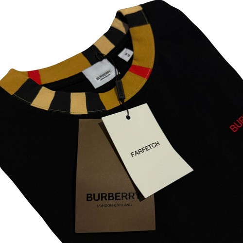 Camisa Playera De Cuello Redondo Burberry