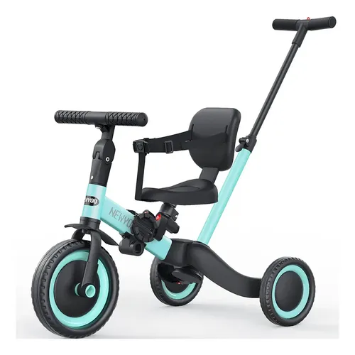 Newyoo Triciclo 5 En 1 Para Niños De 1 A 3 Años – Modos De Triciclo, Bici Equilibrio Y Bicicleta Con Asiento Ajustable