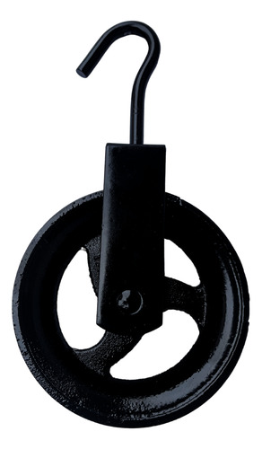 Roldana Poço Polia Carretilha Com Gancho 12cm 120kg Tarza