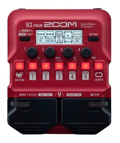 Pedaleira Zoom B1 Four Para Instrumentos 60 Efeitos 