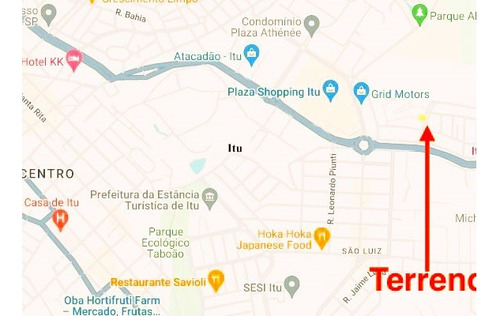 Terreno À Venda, 308 M2, Perto Do Shopping Itu No Jd Paraíso