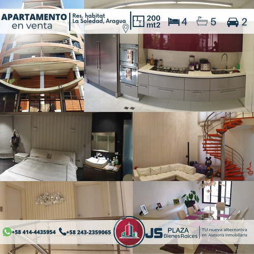 Imagen 3 de 13 de En Venta Lujoso Apartamento La Mejor Zona Urb. La Soledad Res. Habitat 04144435954