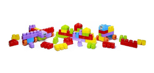 Blocos De Montar Infantil M-bricks Box Didático Maral 62pçs