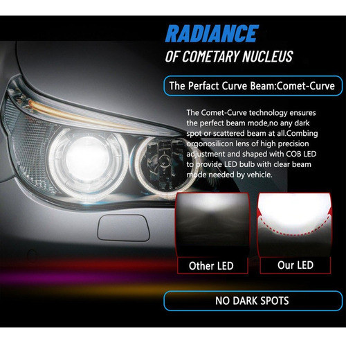 9005 H11 Blanco Kit Faros Led Luz Alta Y Baja Para Chevrolet