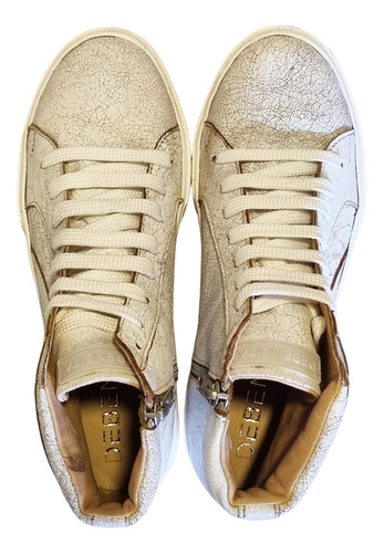 Zapatillas Botitas Cuero Vacuno Debendita Mod Nala Mujer