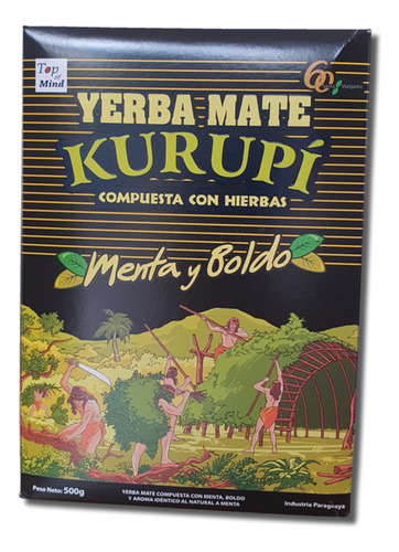 Yerba Mate Kurupí Menta Boldo 500g