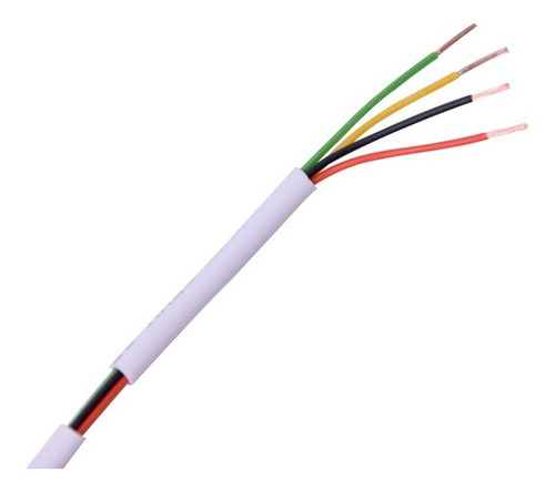 Cable Para Alarma 4x22 Multifilar,  Por Metro 4 Conductores.