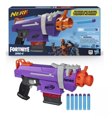 Lança Dardos Nerf Fortnite SMG-L - E9760 - Hasbro : :  Brinquedos e Jogos