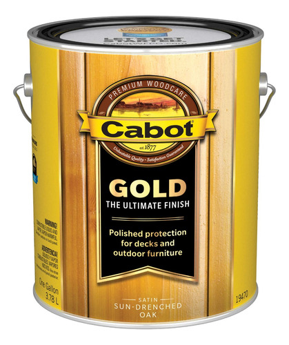Cabot Gold Poliurethano Codigo 3470 Color Sun Drenche Oak , 