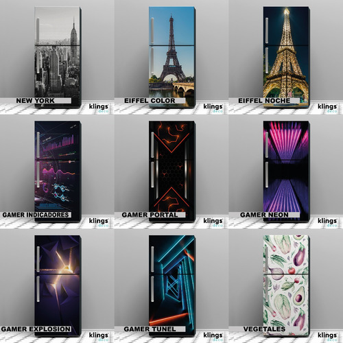 Imagen 3 de 9 de Vinilos Decorativos Para Heladera Plotter Heladeras