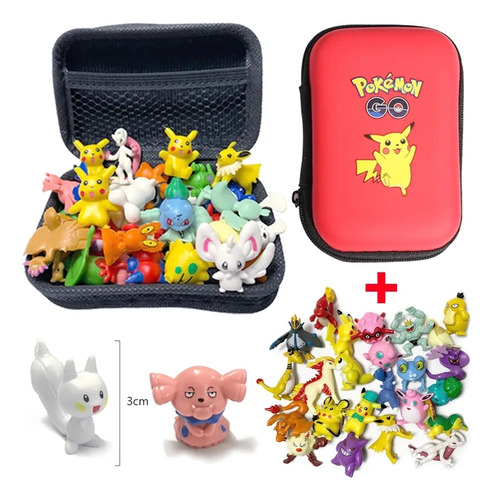 Pokemon Set De Figuras + Estuche De Regalo 