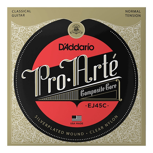 Daddario Pro Arte Ej45c Cuerdas Guitarra Nylon Normal