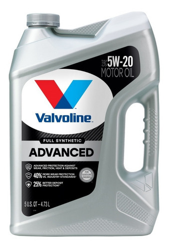 Aceite Valvoline Advanced Sintetico 5w20 4.73 Lts