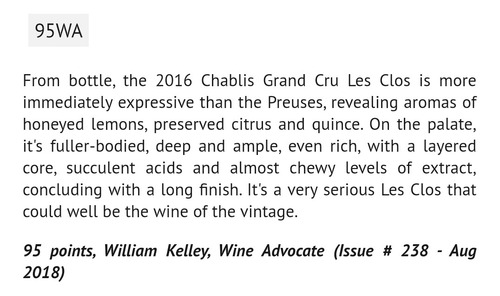 Vino Frances Vincent Dauvissat Les Clo - mL a $5316