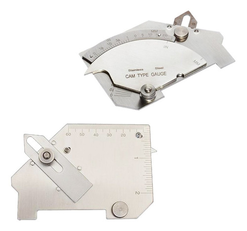 Necygoo Weld Gauge Set De Acero Inoxidable 0-60mm Cam Tipo D