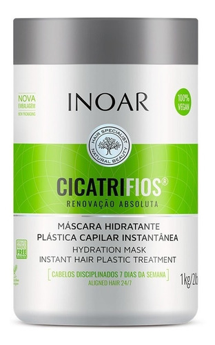 Imagem 6 de 6 de Inoar Cicatrifios Shampoo + Cond 250ml + Máscara + Ampola