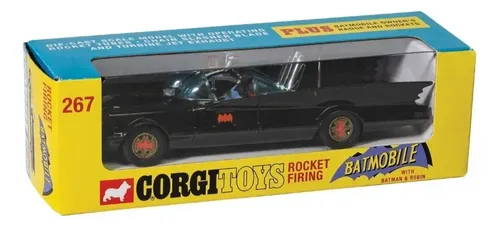 Corgi Toys 1/50 Batmobile Com Batman And Robin 267 Batmovel