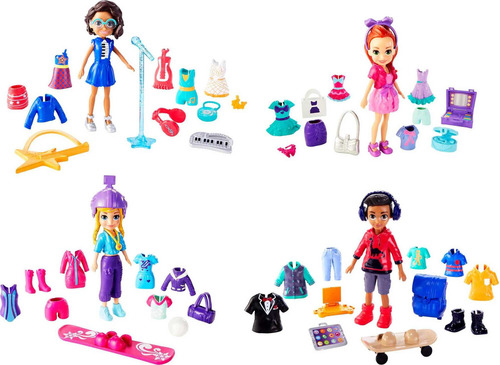 Polly Pocket Pack De Muñecas Estilo Escuadrón