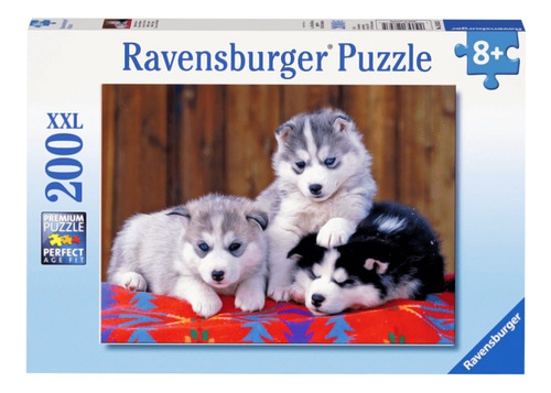 12823 Pequeños Huskies Rompecabezas Ravensburger 200 Pzs Xxl