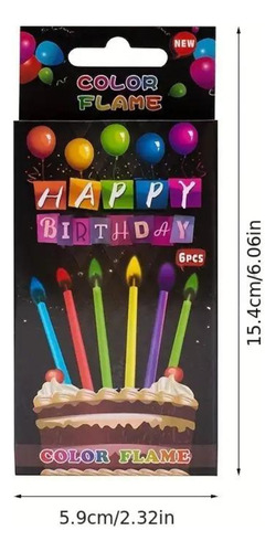 Pack De 3 Sets De Velas Mágicas De Colores, 18 Piezas Cumple
