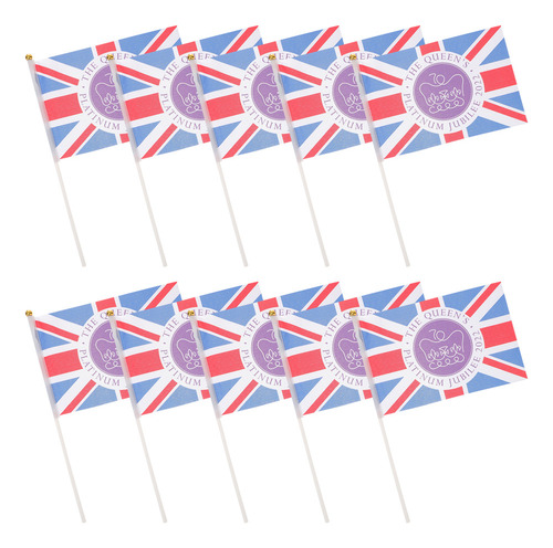 Banderines Con Bandera Británica De La Union Jack, Tamaño Mi