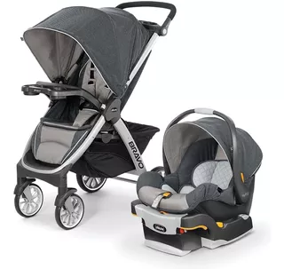 Cochecito de paseo Chicco Bravo Bravo gris oscuro con chasis color plateado