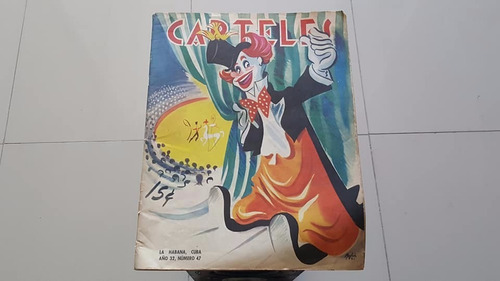 Antigua Revista Carteles Año 34 Numero 32 La Habana Cuba  A