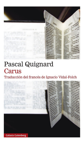 Libro Carus - Quignard, Pascal