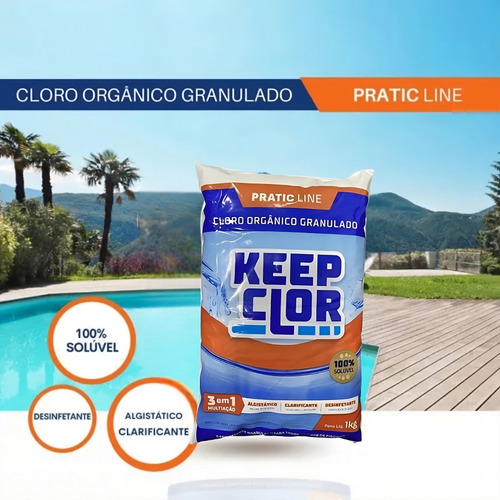 Kit Com 12 Keepclor Dicl 40% Pratic Line Saco 1kg
