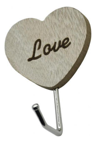 6x Percha De Madera Vintage Con Diseño Floral