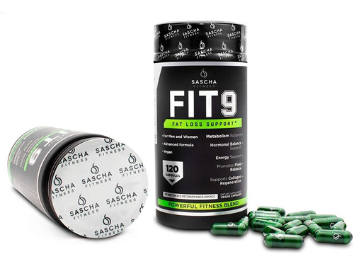 Imagen 5 de 6 de Fit 9 Sascha Fitness Soporte Para Perdida De Grasa 120 Caps