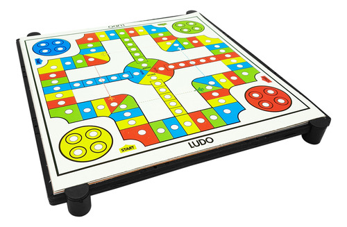 Juego De Mesa, Tablero 7 En 1, Ajedrez Damas Ludo - 12837