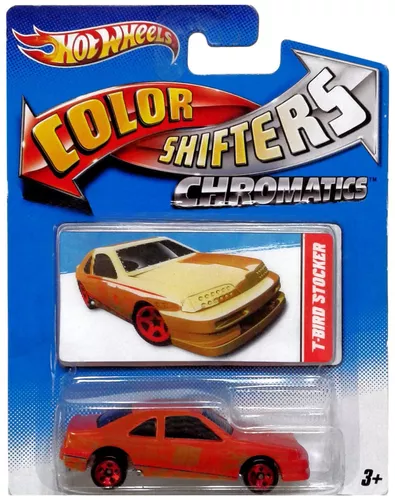 Carrinho Hot Wheels muda de Cor - Color Shifters T-Bird Stocker