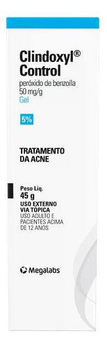 Clindoxyl Control Gel Dermatológico al 5% Megalabs 45 g