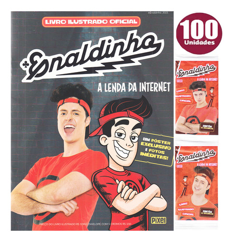 Superkit Enaldinho Álbum Vazio + 500 Figurinhas Em 100 Envel