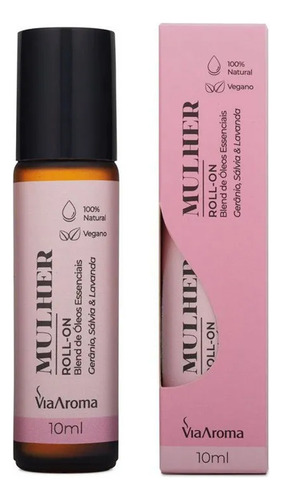 Blend Mulher Roll-on - Óleo Essencial Via Aroma Sinergia