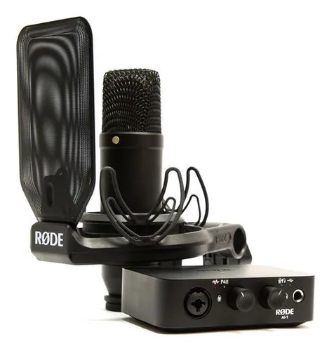 Microfone de estúdio Rode Kit NT1a+Ai1 com suporte Smr, cor Microfone de estúdio Rode Kit NT1a+Ai1 com suporte Smr, cor