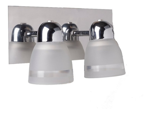 Aplique Pared / Techo Spot 2 Luces Cromo / Acero Inoxidable